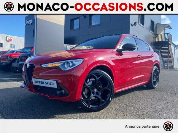 Alfa-Romeo-Stelvio-2.2 Diesel 210ch Estrema Q4 AT8 MY22-Occasion Monaco