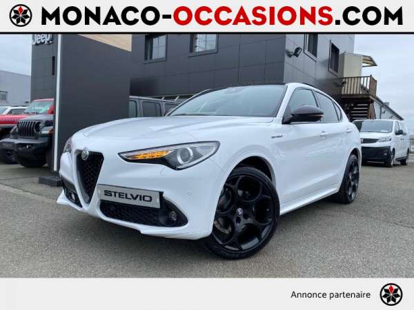 Alfa-Romeo-Stelvio-2.2 Diesel 210ch Estrema Q4 AT8 MY22-Occasion Monaco