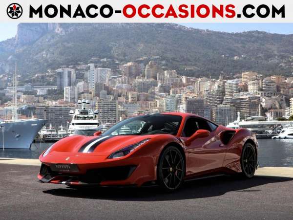 Ferrari-488 GTB-V8 3.9 T 720ch Pista-Occasion Monaco