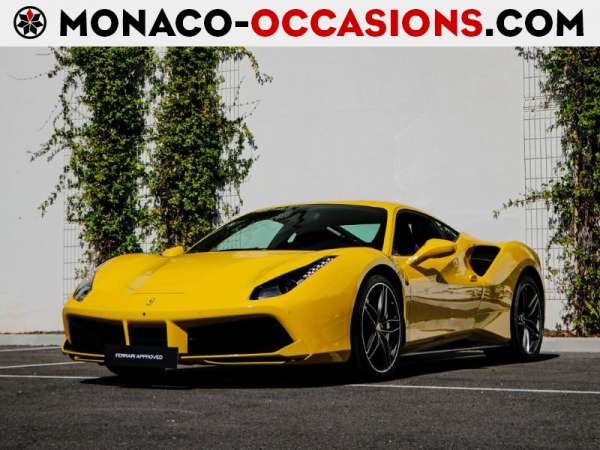 Ferrari-488 GTB-V8 3.9 T 670ch-Occasion Monaco