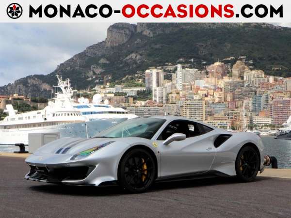 Ferrari-488 GTB-V8 3.9 T 720ch Pista-Occasion Monaco
