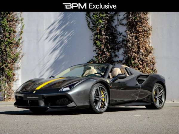 Ferrari-488 Spider-V8 3.9 Turbo 670ch-Occasion Monaco