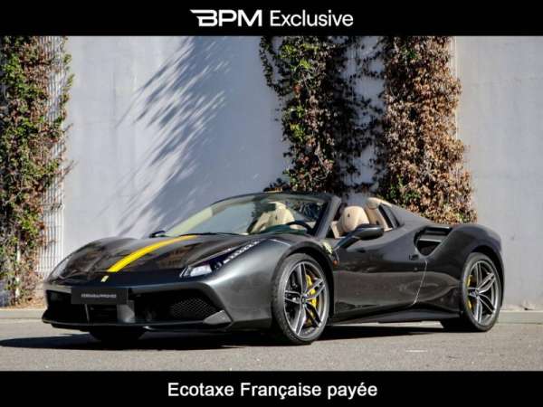 Ferrari-488 Spider-V8 3.9 Turbo 670ch-Occasion Monaco