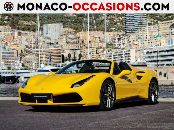 Ferrari-488 Spider-V8 3.9 T 670ch-Occasion Monaco