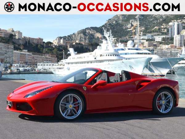 Ferrari-488 Spider-V8 3.9 T 670ch-Occasion Monaco