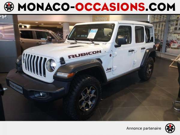 Jeep-Wrangler-2.0 T 272ch Unlimited Rubicon Rock-Trac BVA8-Occasion Monaco