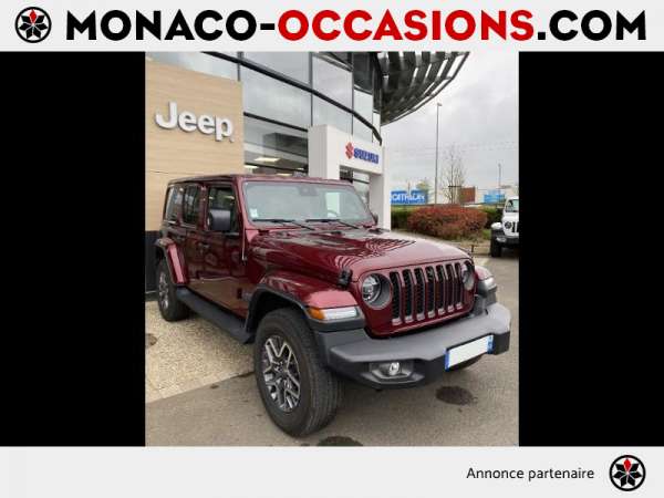 Jeep-Wrangler-2.0 T 380ch 80th Anniversary 4xe Command-Trac BVA8-Occasion Monaco