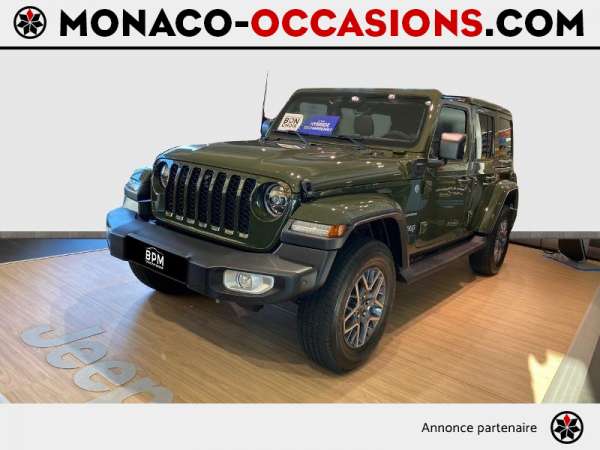 Jeep-Wrangler Unlimited-2.0 T 380ch 4xe Sahara Command-Trac MY22-Occasion Monaco