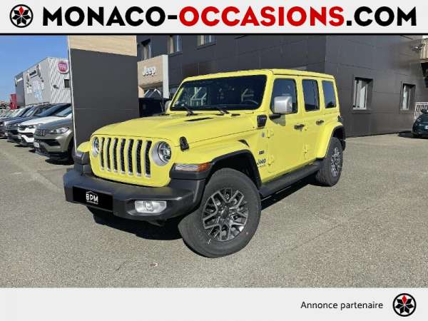 Jeep-Wrangler Unlimited-2.0 T 380ch 4xe Overland Command-Trac MY22-Occasion Monaco