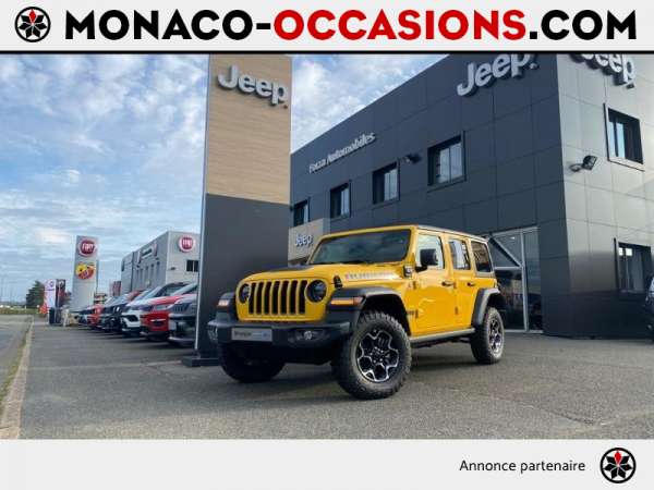 Jeep-Wrangler-2.0 T 380ch Rubicon 4xe Rock-Trac BVA8-Occasion Monaco