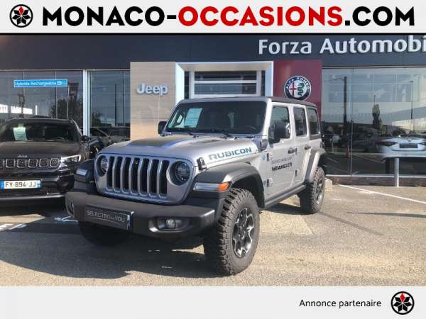 Jeep-Wrangler-2.0 T 380ch Rubicon 4xe Rock-Trac BVA8-Occasion Monaco