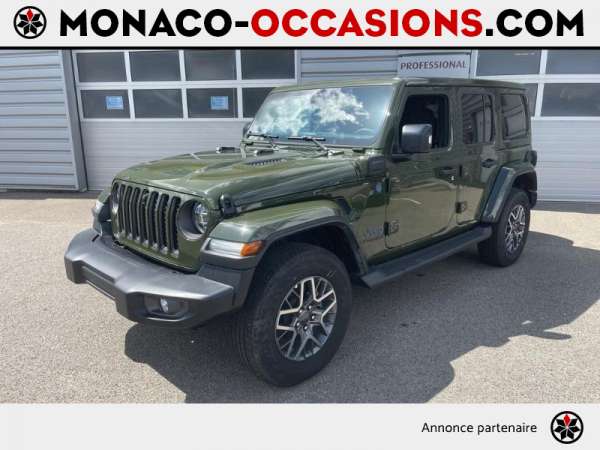 Jeep-Wrangler-2.0 T 380ch 80th Anniversary 4xe Command-Trac BVA8-Occasion Monaco