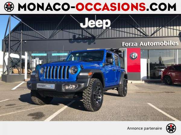 Jeep-Wrangler-2.0 T 380ch Rubicon 4xe Rock-Trac BVA8-Occasion Monaco