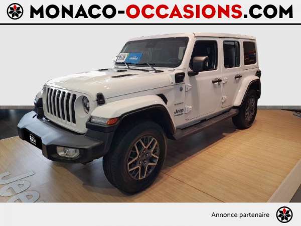 Jeep-Wrangler-2.0 T 380ch Sahara 4xe Command-Trac BVA8-Occasion Monaco