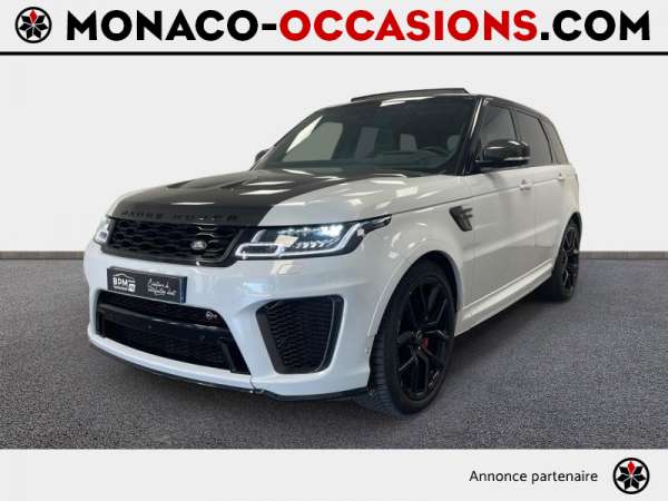 Land-Rover-Range Rover Sport-5.0 V8 S/C 575ch SVR CARBON EDITION Mark IX-Occasion Monaco