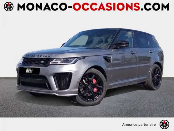 Land-Rover-Range Rover Sport-5.0 V8 S/C 575ch SVR Mark VIII-Occasion Monaco