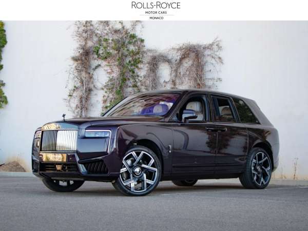 Rolls-Royce-Cullinan-V12 6.75 Bi-Turbo 600ch Black Badge-Occasion Monaco