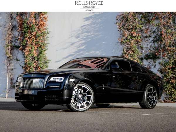 Rolls-Royce-Wraith-V12 632ch Black Badge-Occasion Monaco